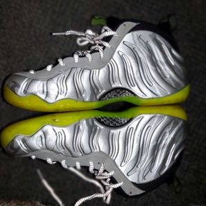 Silver and Grey Nike foamposites size 11.5